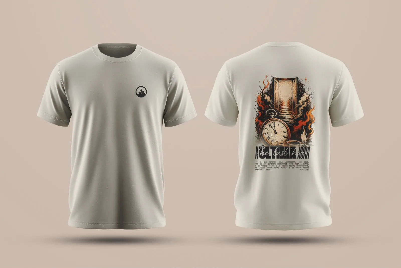 Camiseta oficial da Conferência No Secreto, frente e costas